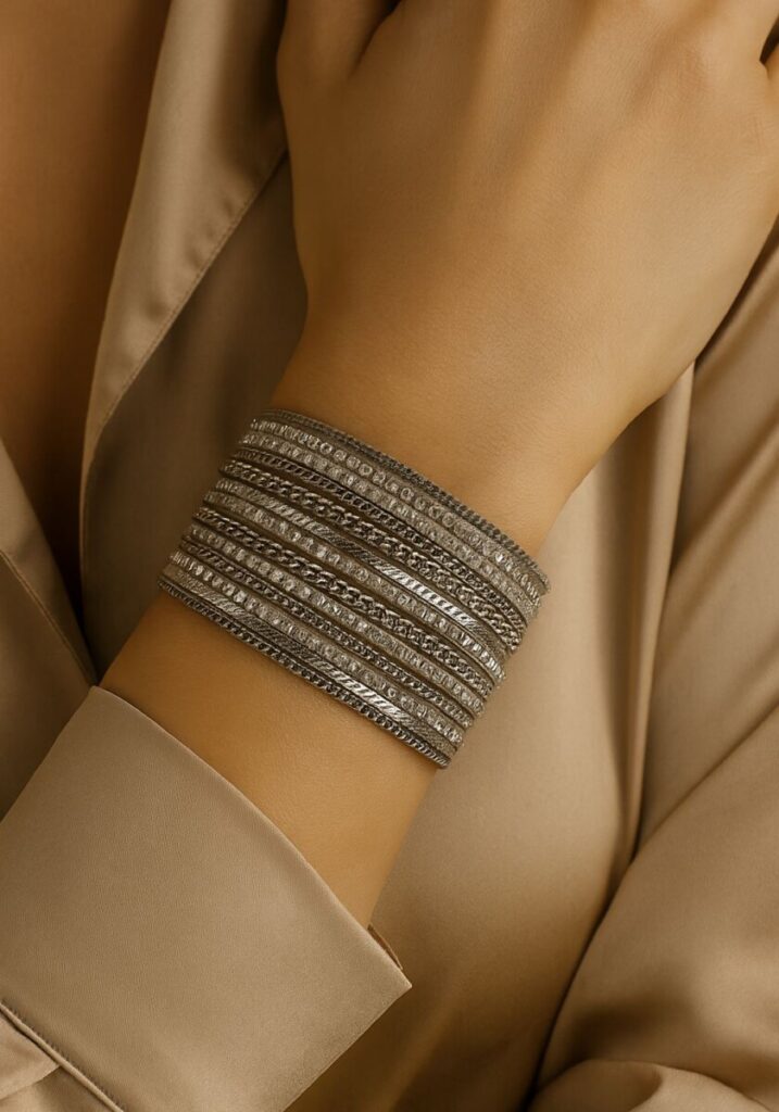 bracelet manchette tendance en cuir pour femme 