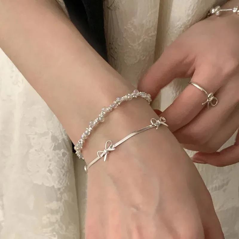 bracelet noeud argent