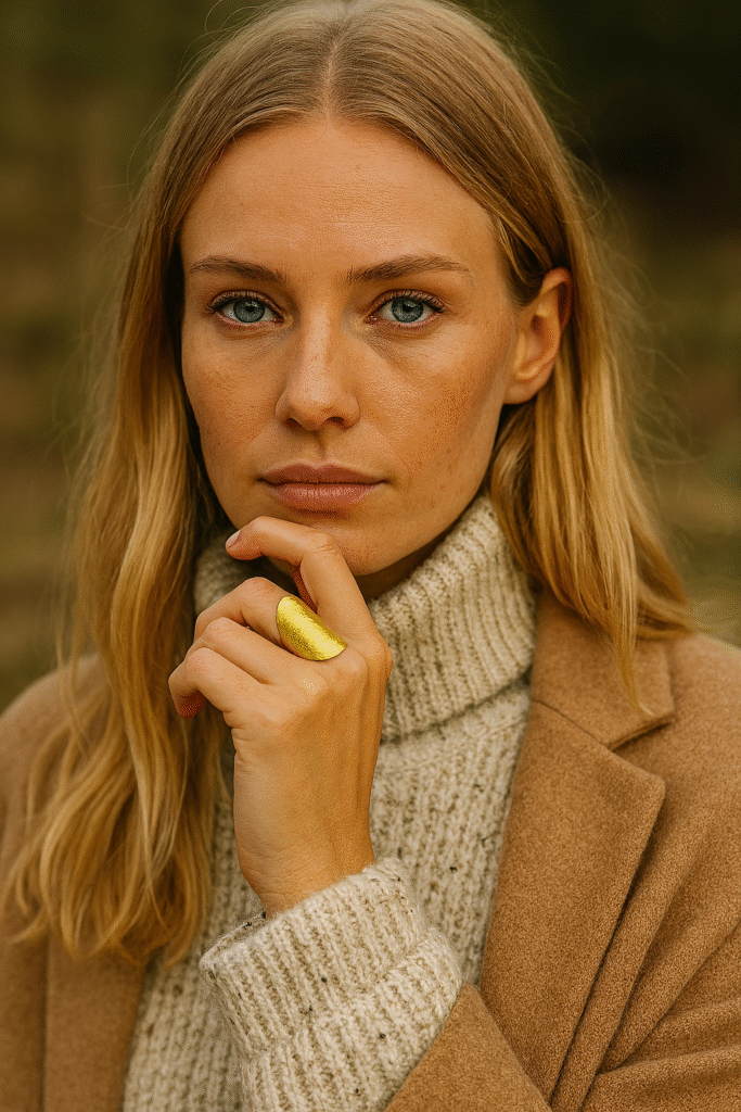 grosse bague martelée