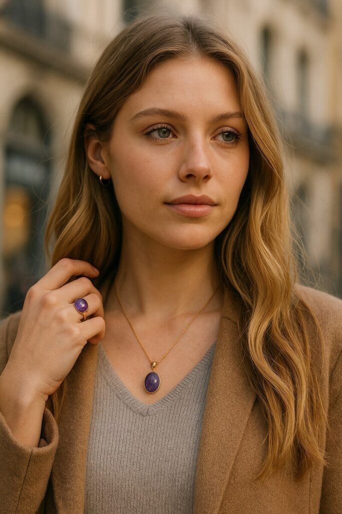 Bijoux améthyste naturelle femme avec bijoux améthyste naturelle