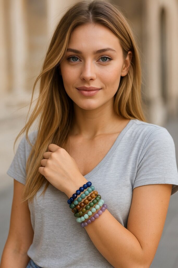 bracelet avec pierres naturelles pour femme