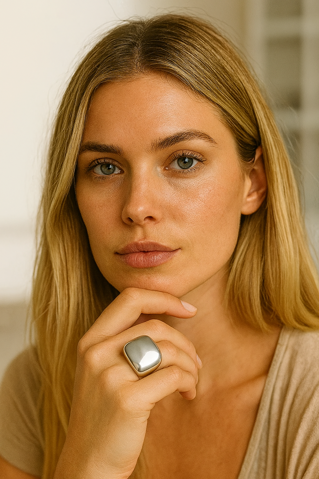 bague large en argent 925